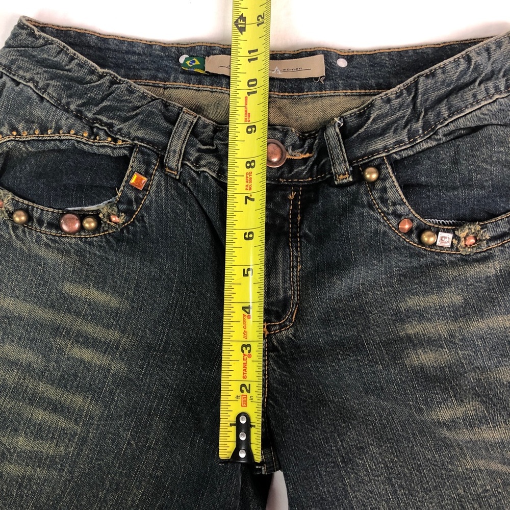 Di.A Distressed Embellished Dark Wash Jeans - Picture 10 of 15
